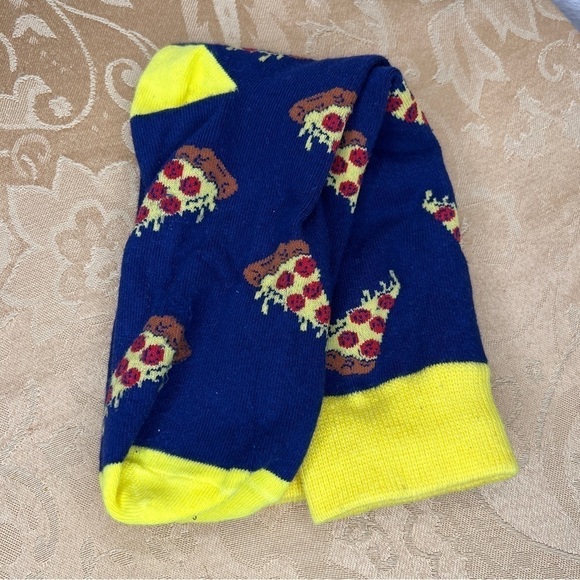 SET OF 3 FUN SOCKS MENS SIZING PIZZA COFFEE  REN AND STIMPY  COLORFUL - Picture 2 of 5